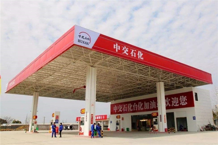 永城加油站钢结构网架案例6